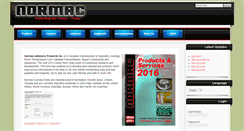 Desktop Screenshot of normacadhesives.com
